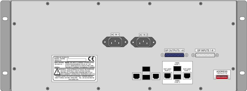 Calrec Hydra2 AD5780 - Rear-Panel-View - Synthax Audio UK